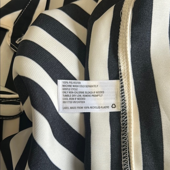 La Ligne Target Striped Black and White Pant set 1X NWT - Picture 8 of 8